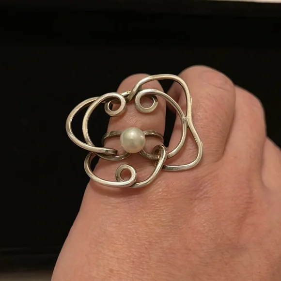 PERUVIAN ring with fresh water Pearl 🧿 - Picture 1 of 6